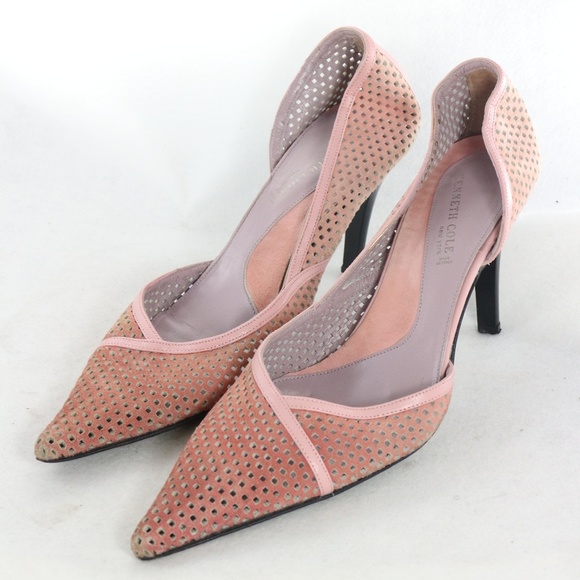 Kenneth Cole Shoes - KENNETH COLE Soft Pink Leather Point Toe Heels Sz 9 Wmn
